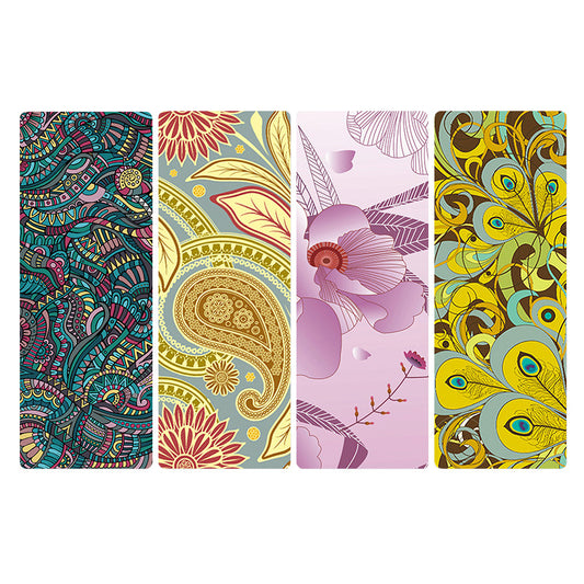 Tapis de yoga antidérapant en caoutchouc naturel – Motif paysage | Pratique à la maison – Édition Hiver